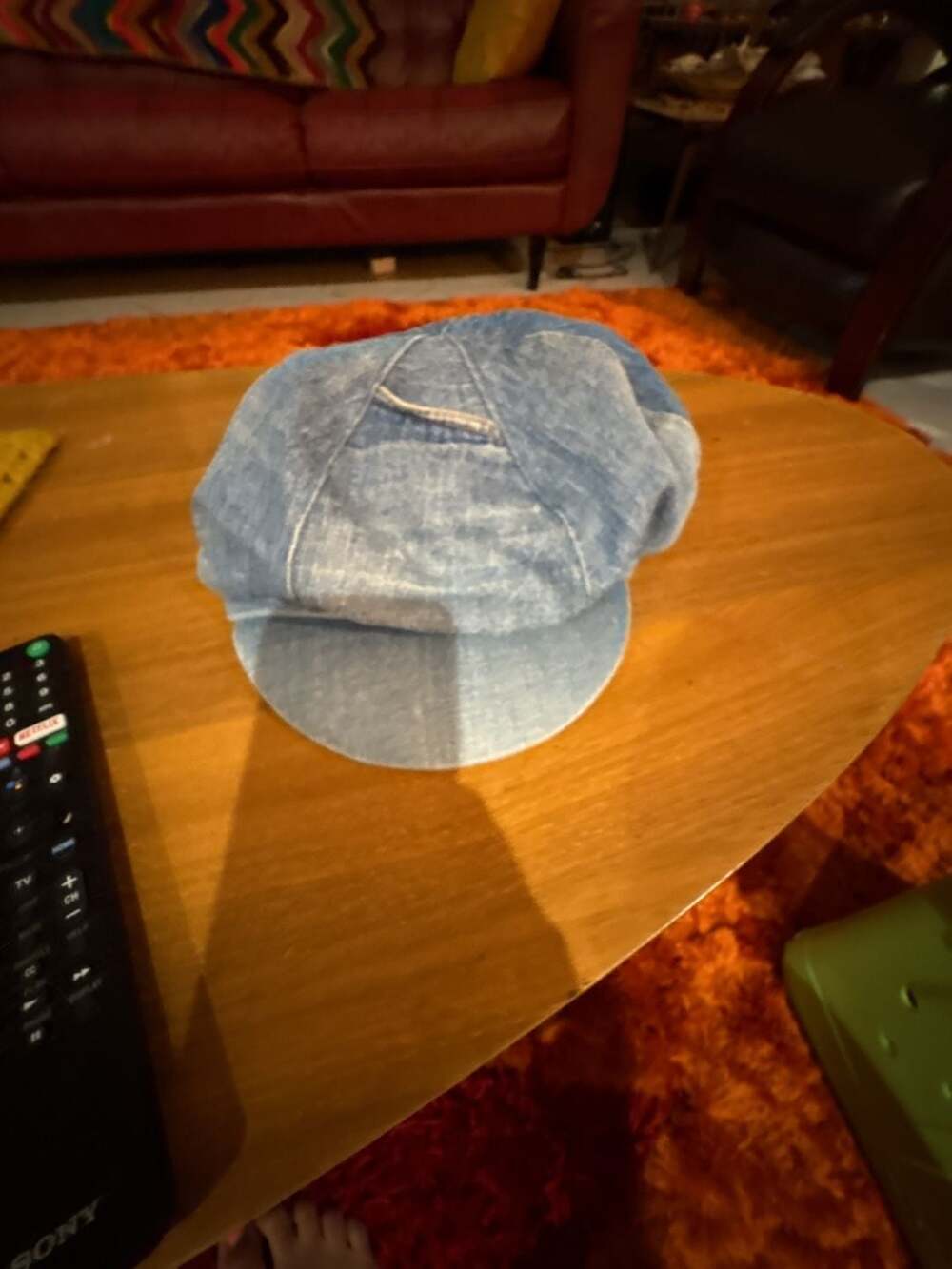 Mikirchy Caps Newsboy Cap Blue Denim Hat